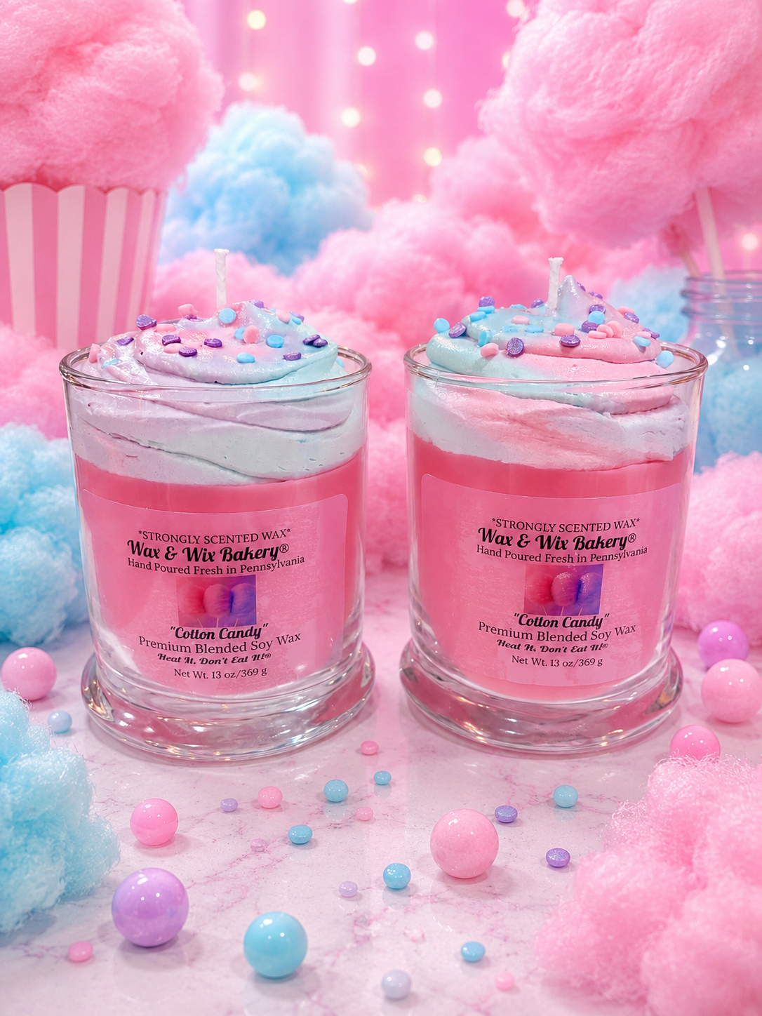 Cotton Candle. 13 oz. Soy Candle. Sweet Candle. Summer Candle. Strongly Scented Candle. Food Inspired Candle