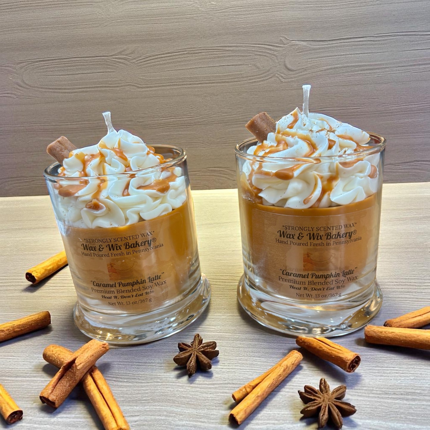Caramel Pumpkin Latte Candle 13oz. Soy Candle/Strong Scented Candle/Pumpkin Candle/Holiday Candle/Fall Candle