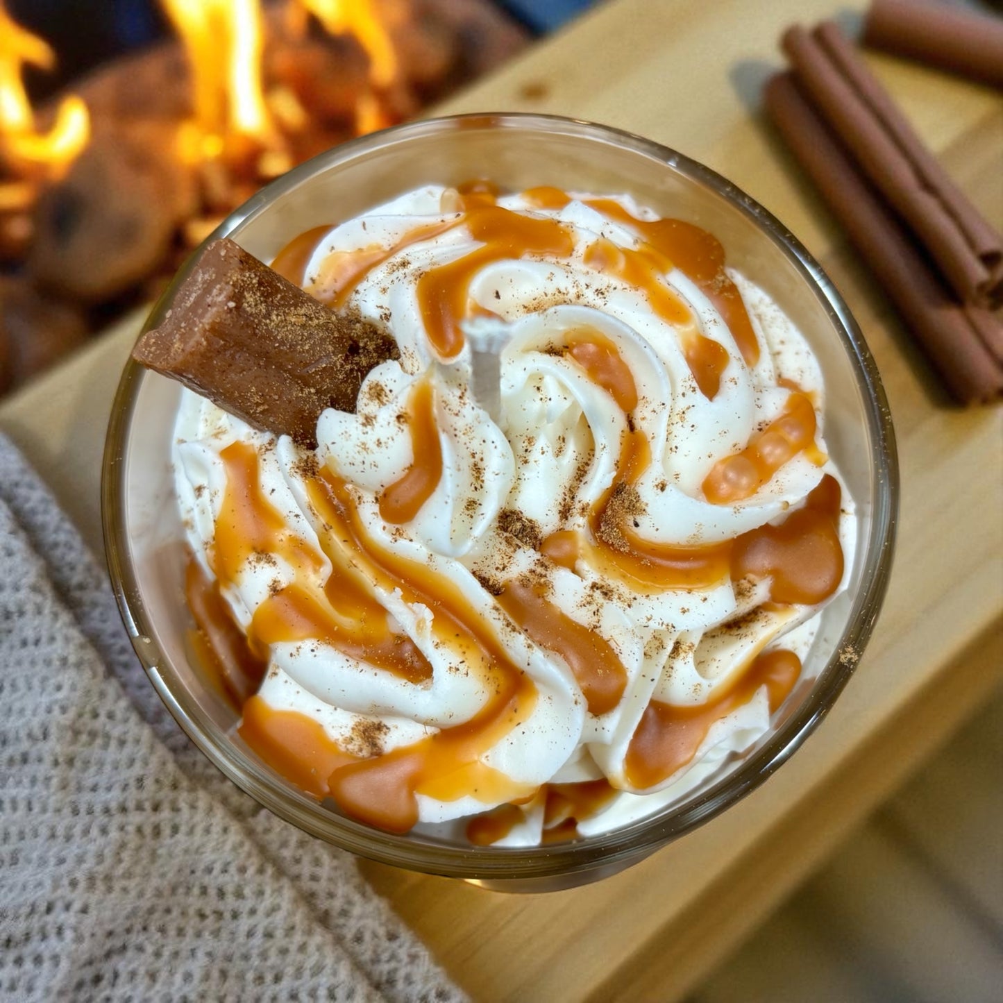 Caramel Pumpkin Latte Candle 13oz. Soy Candle/Strong Scented Candle/Pumpkin Candle/Holiday Candle/Fall Candle