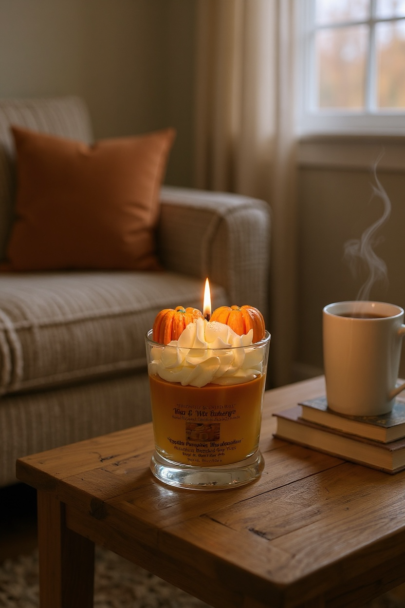 Vanilla Pumpkin Marshmallow Candle. 13oz. Soy Candle/Strong Scented Candle/Pumpkin Candle/Holiday Candle/Fall Candle