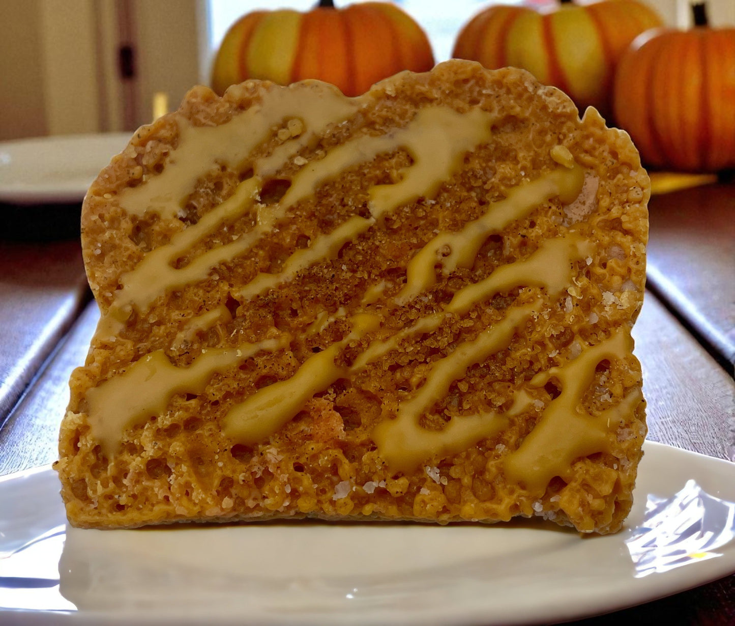 Caramel Pumpkin Swirl Bread Wax Melts. 4 oz. Bread Wax Melts/Soy Wax Melts/Strongly Scented Wax Melts/Wax Tarts for Wax Warmers/. 2 Pieces.