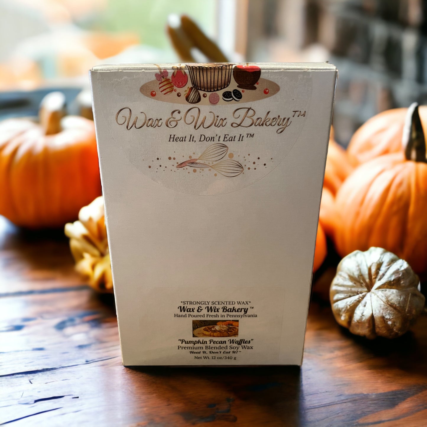 Pumpkin Pecan Waffles Candle. 13oz. Soy Candle/Strong Scented/Gift Box/Gift Bag/Holiday Candle/Winter Candle/Christmas Gift/Christmas Candle