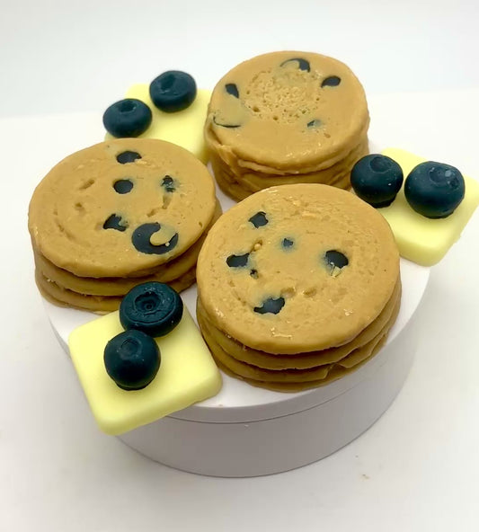 Blueberry Maple Pancakes Wax Melts. Bakery Wax Melt. Strongly Scented Wax Melts. 5 oz. 3 Pancake Stacks + 6 Blueberries + 3 Butter Pats