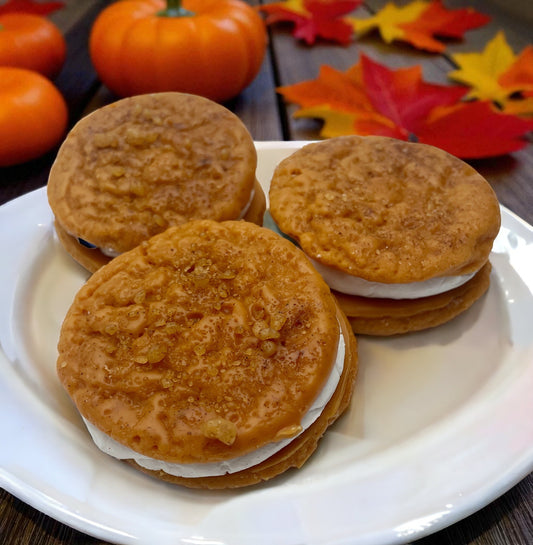 Pumpkin Cookie Crunch Wax Melts. 4 oz. Cookie Wax Melts/Soy Wax Melts/Strongly Scented Wax Melts/Wax Tarts for Wax Warmers. 2 Cookies.