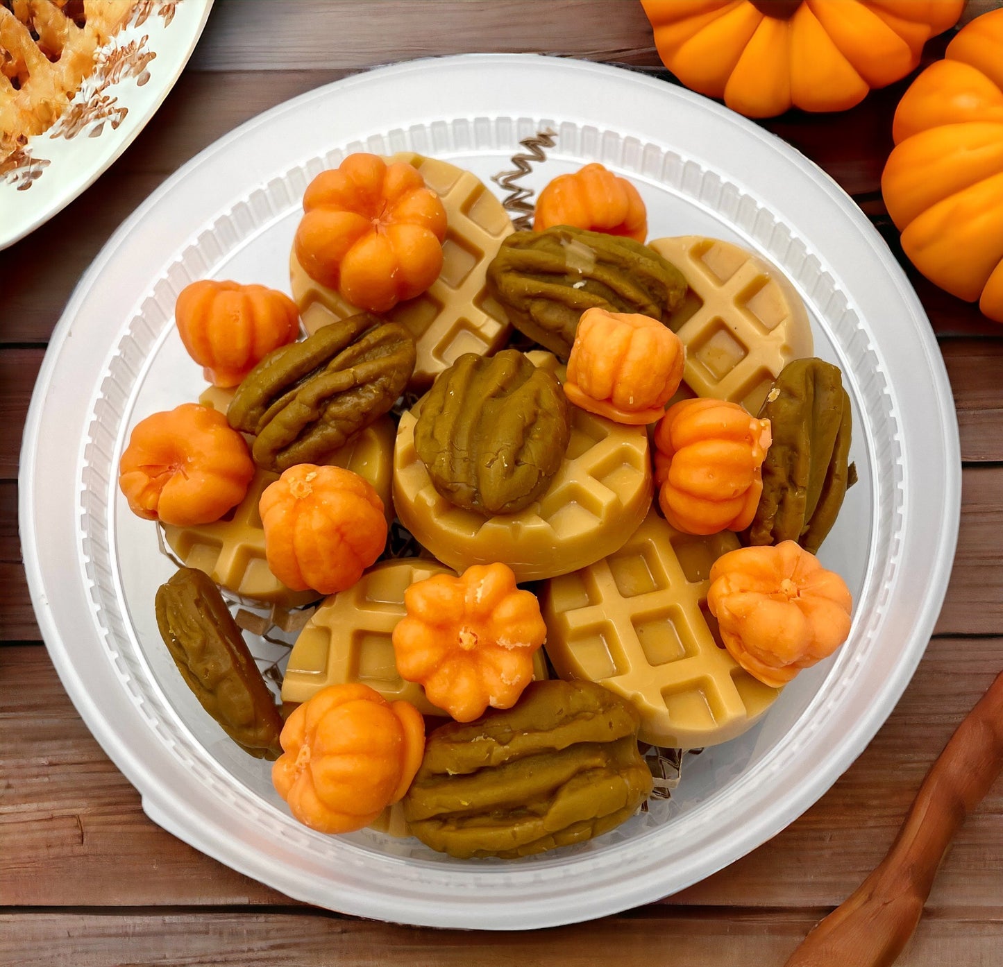 Pumpkin Pecan Waffles Wax Melts. 3 Ounce/Soy Wax Melts/ Strongly Scented Wax Melts/Wax Tarts for Wax Warmers. Fall Wax Melts/Pumpkins/Pecans