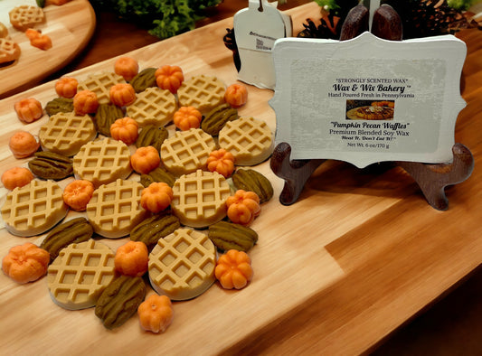 Pumpkin Pecan Waffles Wax Melts. 6 Ounce/Soy Wax Melts/ Strongly Scented Wax Melts/Wax Tarts for Wax Warmers. Fall Wax Melts/Pumpkins/Pecans