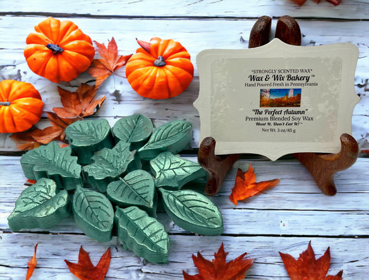 Leaves Wax Melts. The Perfect Autumn. 3 Oz. Soy Wax Melts/Leaf Shaped/Strongly Scented Wax Melts/Wax Tarts for Wax Warmers/Fall Wax Melts