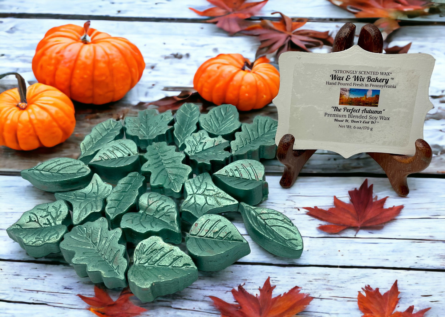 Leaves Wax Melts. The Perfect Autumn. 6 Oz. Soy Wax Melts/Leaf Shaped/Strongly Scented Wax Melts/Wax Tarts for Wax Warmers/Fall Wax Melts