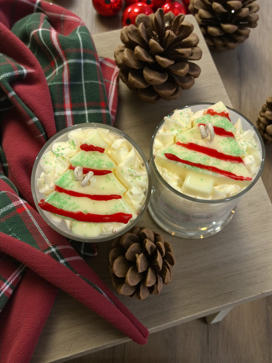 Christmas Tree Snack Cake Candle. 13oz. Soy Candle/Strong Scented Candle/Holiday Candle/Winter Candle/Dessert Candle
