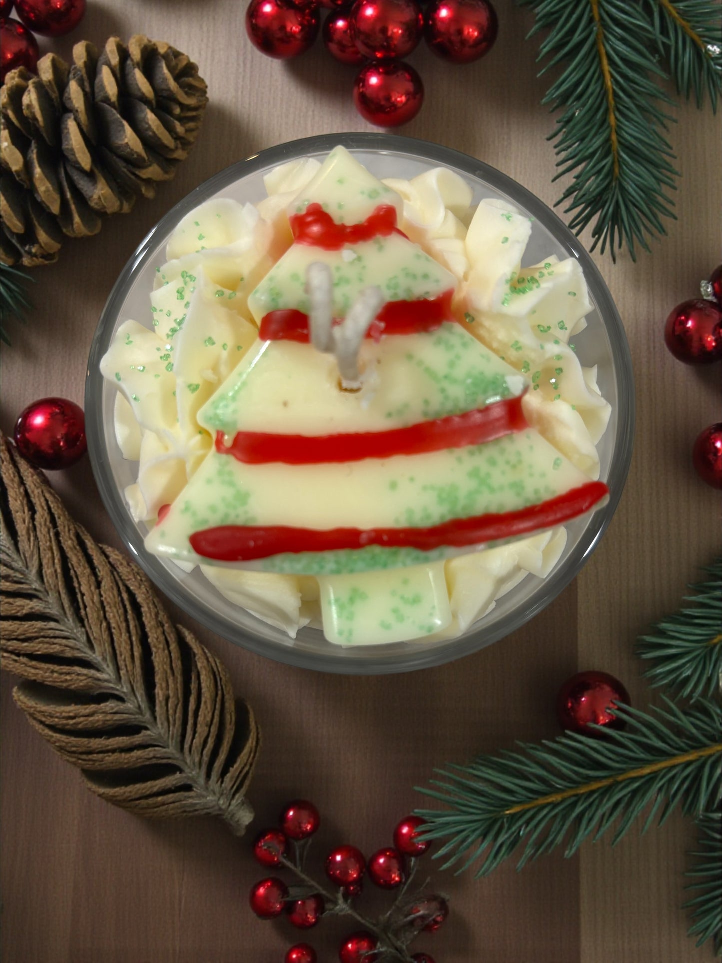 Christmas Tree Snack Cake Candle. 13oz. Soy Candle/Strong Scented Candle/Holiday Candle/Winter Candle/Dessert Candle